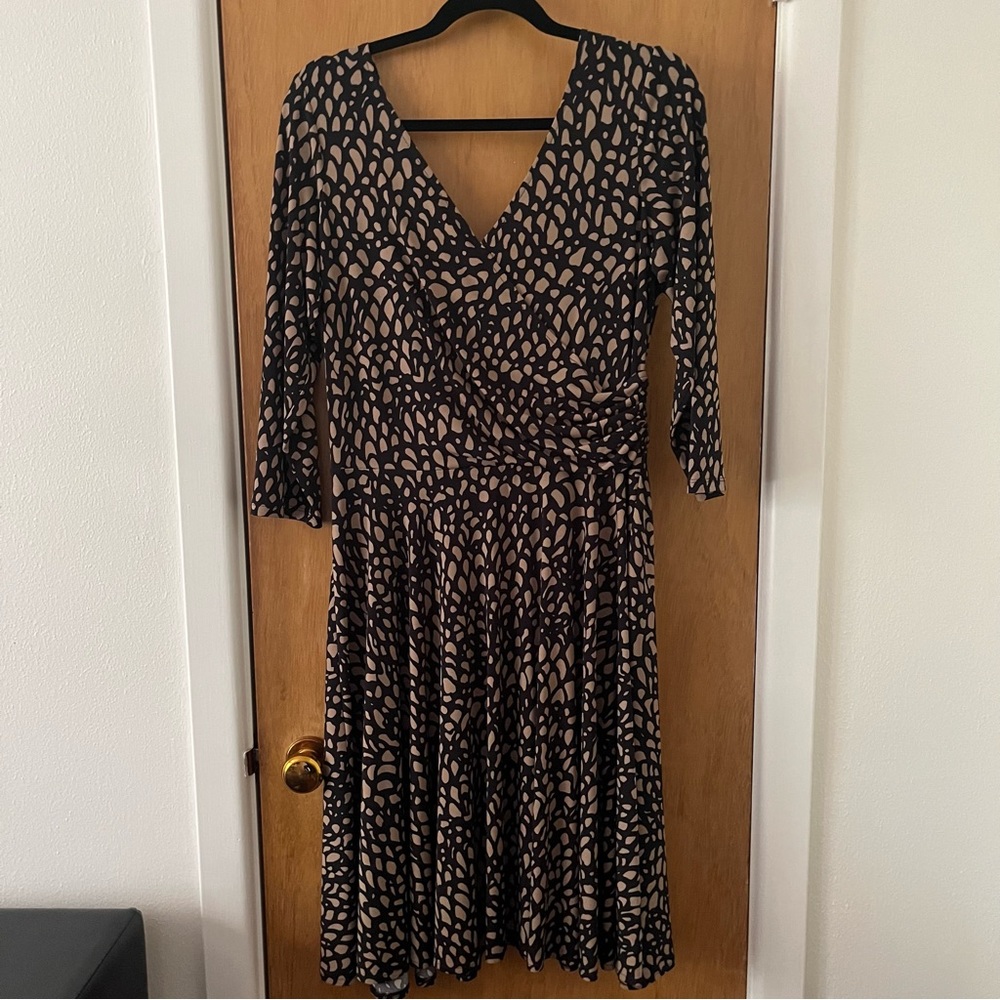 Maggy London faux wrap dress